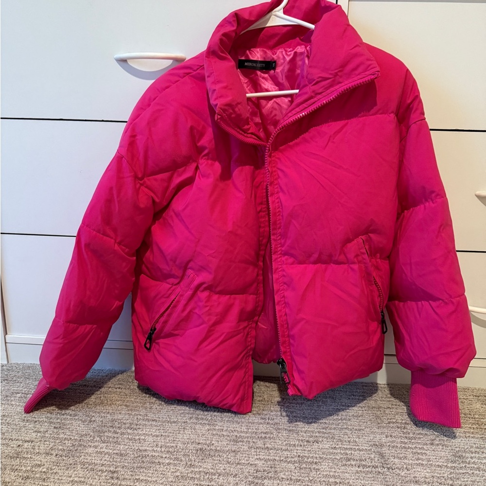 Women’s Pink Puffer Jacket